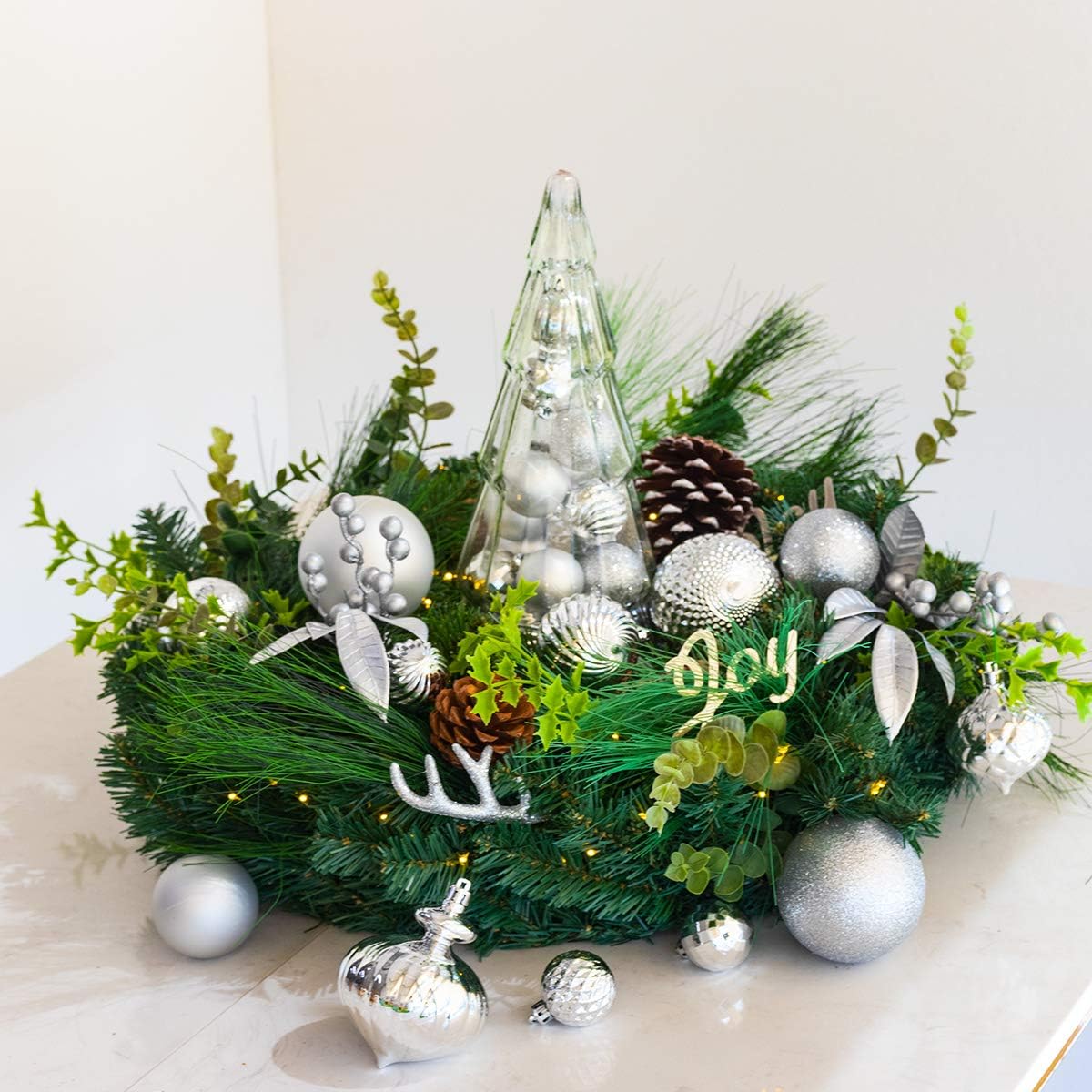 Elegant Shatterproof Silver Ornaments™