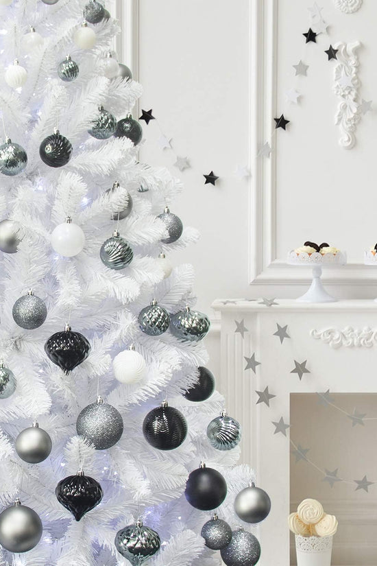 Elegant Shatterproof Silver Ornaments™