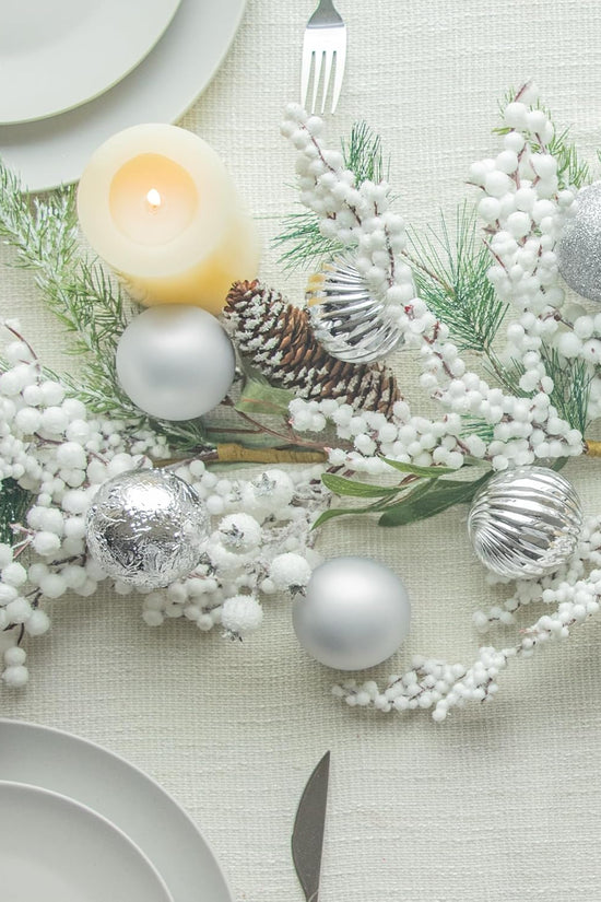 Elegant Shatterproof Silver Ornaments™