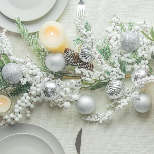 Elegant Shatterproof Silver Ornaments™