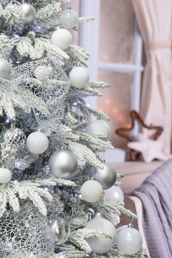 Elegant Shatterproof Silver Ornaments™