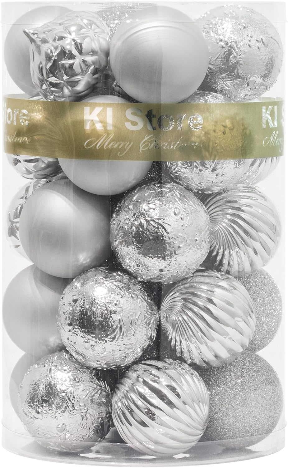 Elegant Shatterproof Silver Ornaments™